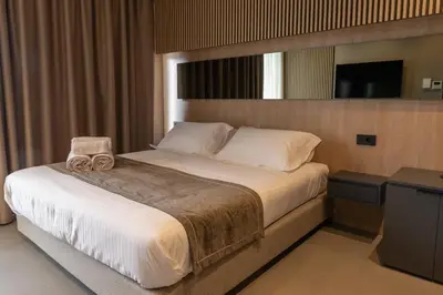 Letto o letti in una camera di Giargeri Home