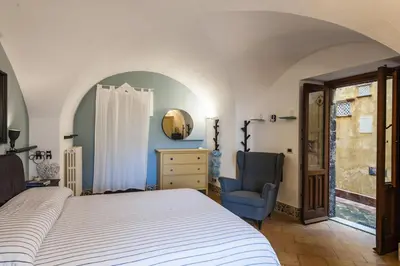 Letto o letti in una camera di La Casetta Azzurra