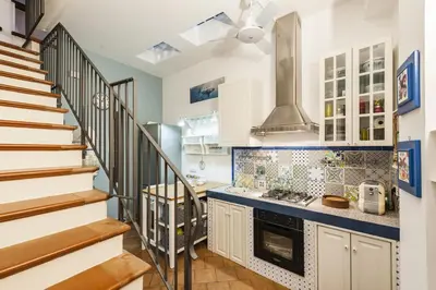 Cucina o angolo cottura di La Casetta Azzurra