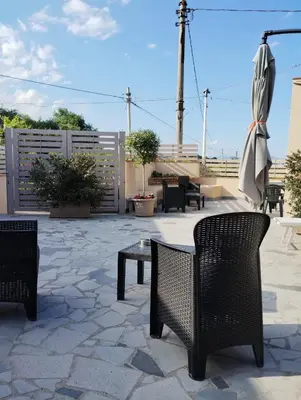 Area soggiorno di Casa Badia