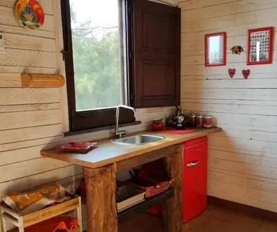 Cucina o angolo cottura di Alberto's Mt.Etna B&B