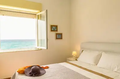 Letto o letti in una camera di Sea paradise - il mare sotto la finestra
