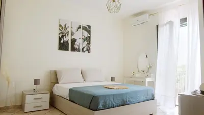 Letto o letti in una camera di Taormina 5 stars - Villa 5 minutes from the beach