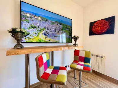 TV o dispositivi per l'intrattenimento presso Carrubba's luxury home