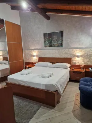 Letto o letti in una camera di La rosa dell'Etna
