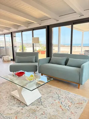 Area soggiorno di La Terrazza su Porto Ulisse