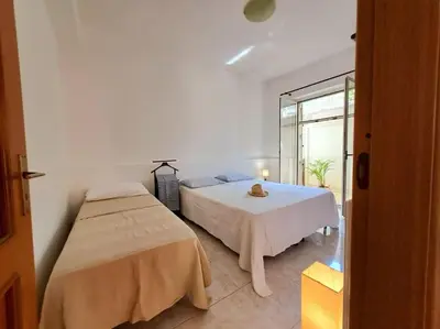 Letto o letti in una camera di Ambra