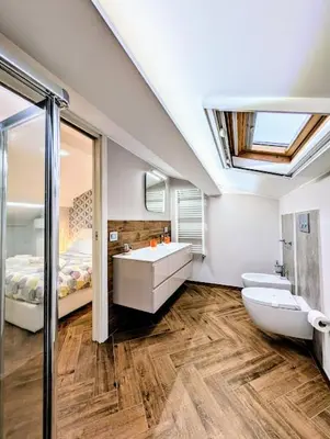 Letto o letti in una camera di Etna Stone Rooms