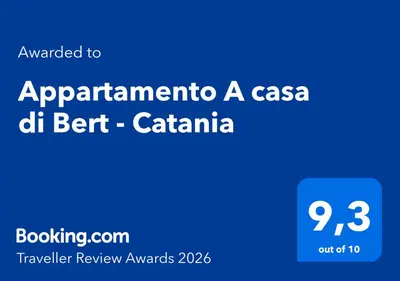 Certificato, attestato, insegna o altro documento esposto da Appartamento A casa di Bert - Catania