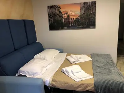 Letto o letti in una camera di Appartament casa dei limoni
