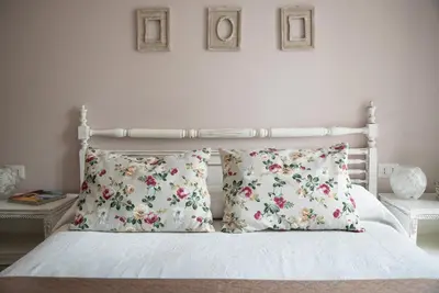 Letto o letti in una camera di Villa Ortensia