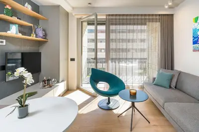 Area soggiorno di Aera Suites 303-304-305