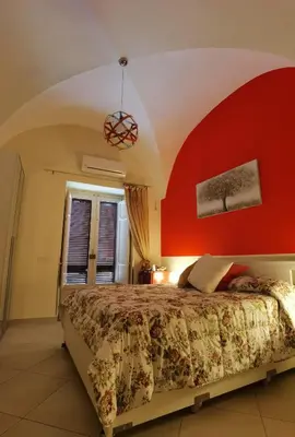 Letto o letti in una camera di Casa San Brasi di Mariano e Lucia