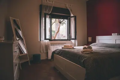 Letto o letti in una camera di Villa Sara on Etna