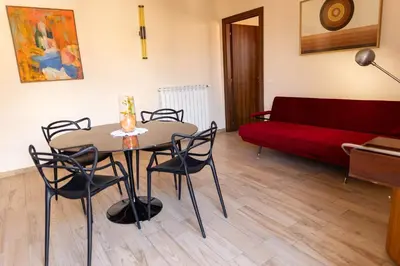 Area soggiorno di Etna Visions Apartment