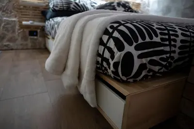 Letto o letti in una camera di FACCI RI LUNA