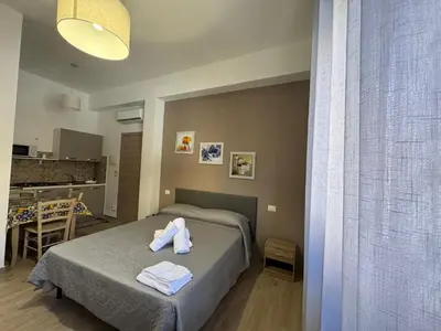 Letto o letti in una camera di Casabella