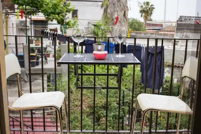 Balcone o terrazza di Cifalino - Full Cozy Apartment with Wi-Fi in Catania