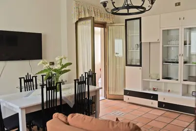 TV o dispositivi per l'intrattenimento presso Sea View House, Riposto