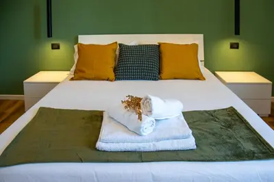 Letto o letti in una camera di Catania Centro, Italia ,Sicilia, Orgahome Appartamento