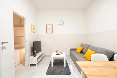 Area soggiorno di Genova Loft, City Centre Shopping District