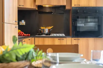 Cucina o angolo cottura di Casa Villalba - Appartamento con piscina