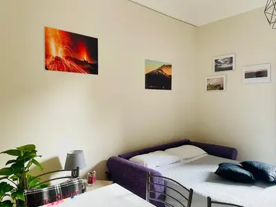 Letto o letti in una camera di La Casa di Empedocle