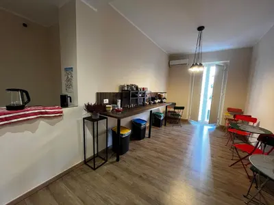 Cucina o angolo cottura di B&B Onda Marina Villa Bellini Catania Centro