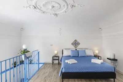 Letto o letti in una camera di Blu Home