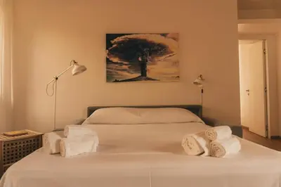 Letto o letti in una camera di Contrada Salice