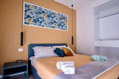 Letto o letti in una camera di Ognina Sea