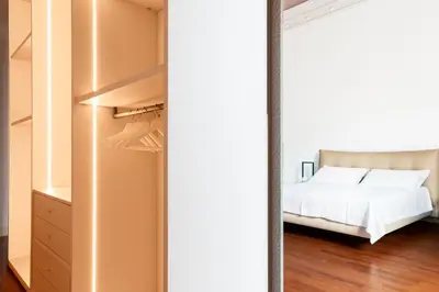 Letto o letti in una camera di Palazzo Marinella Sicilian Luxury Stay