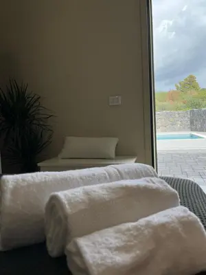Letto o letti in una camera di Casa Perla dell'Etna