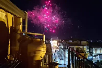 Balcone o terrazza di casa vacanza suite Etna-Mare