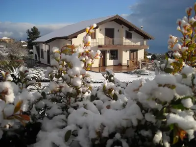 Aurora dell'Etna durante l'inverno