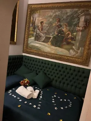 Letto o letti in una camera di La Dimora dell'Imperatore