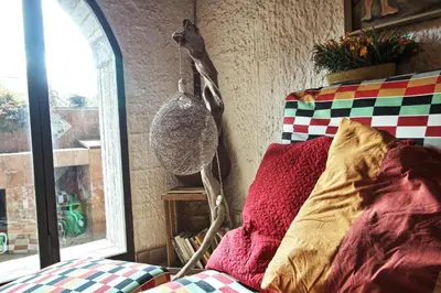 Letto o letti in una camera di La Tavernetta