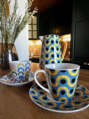 Set per la preparazione di tè e caffè presso SydLigt Guld