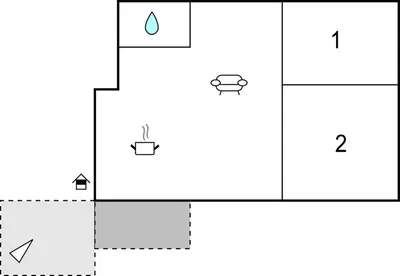 Planimetria di Nice Apartment In Mascali With Wifi