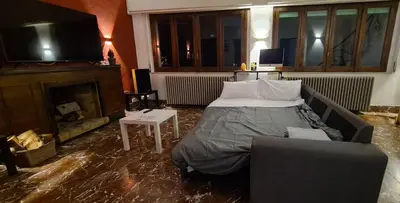 Letto o letti in una camera di La villa di Largo Pilo