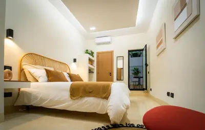 Letto o letti in una camera di Corte Pantano - Catania Centro