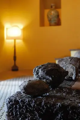 Letto o letti in una camera di Etna Salto del Corvo