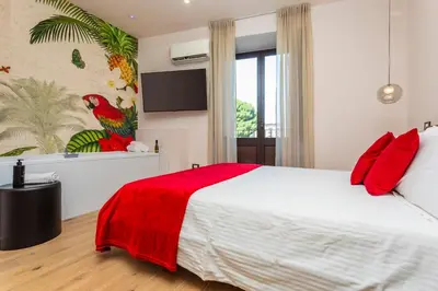 Letto o letti in una camera di Luxury Fire Home - Catania