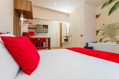 Letto o letti in una camera di Luxury Fire Home - Catania