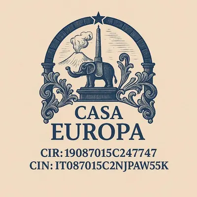Certificato, attestato, insegna o altro documento esposto da Casa Eur0pa