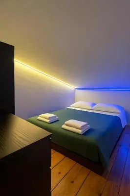 Letto o letti in una camera di Casa Eur0pa