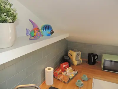 Set per la preparazione di tè e caffè presso LA SCOGLIERA - Apartment