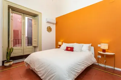 Letto o letti in una camera di Fil's House