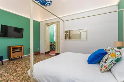 Letto o letti in una camera di Fil's House
