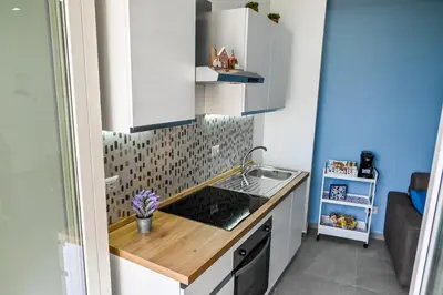 Cucina o angolo cottura di Il cuore di Lavika Sea House